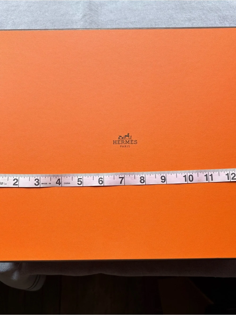 Hermes Iconic Orange with Brown Edge Luxury Gift and Storage Box